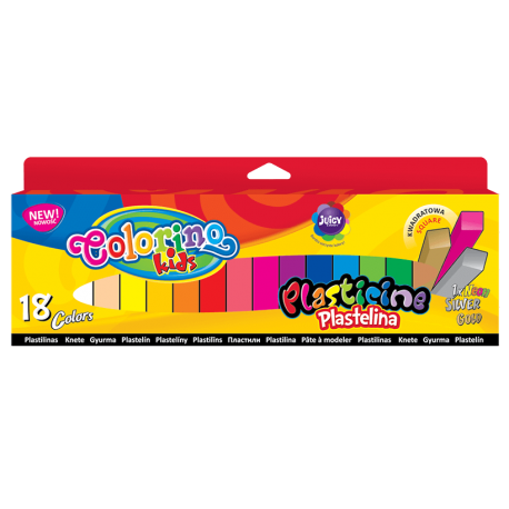 Plastelina kwadratowa 18 kolorów Colorino kids - Cool-pack.pl