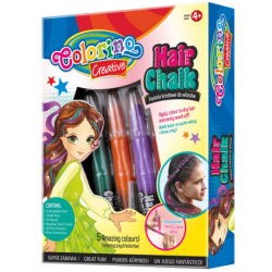 Pastele kredowe dla dzieci Colorino kreatywne do włosów w 5 kolorach