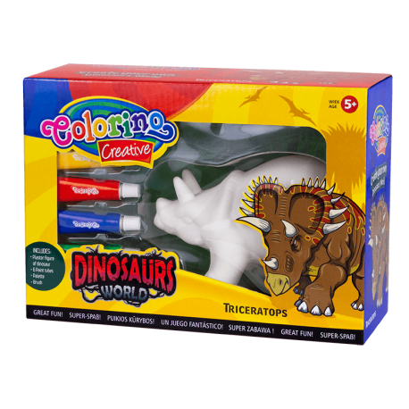 Kreatywny zestaw do malowania dinozaur Triceratops Colorino da dzieci