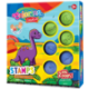 Dinozaury Zestaw Stempluj i koloruj 6 stempelków + 2 kolory tuszu Colorino Creative - Cool-pack.pl