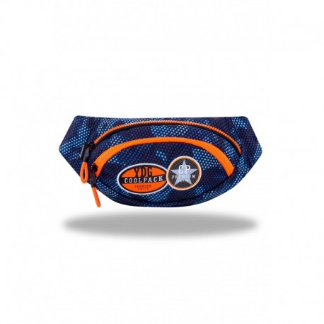 Saszetka / nerka na pas CoolPack CP ALBANY BADGES B NAVY granatowa z naszywkami - Cool-pack.pl