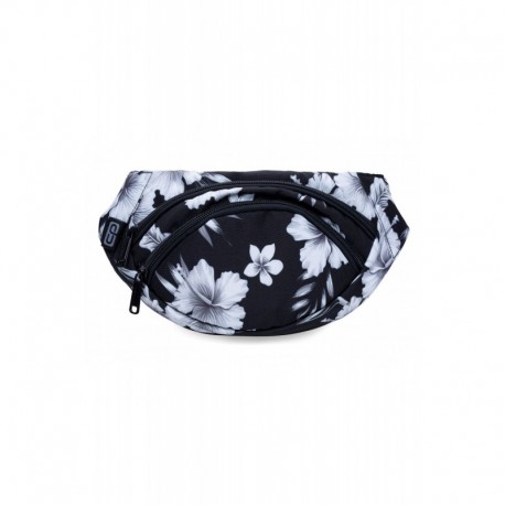 Saszetka nerka na pas CoolPack CP ALBANY WHITE HIBISCUS białe kwiaty - Cool-pack.pl