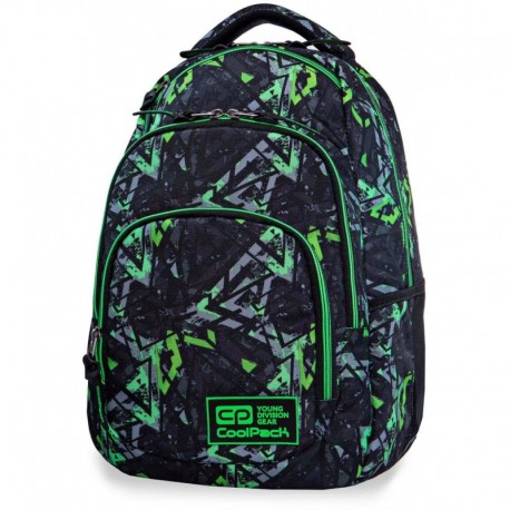 Plecak młodzieżowy CoolPack CP VANCE ELECTRIC GREEN zielone błyskawice - Cool-pack.pl