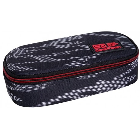 Piórnik czarny CoolPack CP saszetka z klapką CAMPUS TOPO RED czarny dla chłopaka - Cool-pack.pl