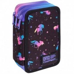 Piórnik w jednorożce COOLPACK CP JUMPER 3 DARK UNICORN z wyposażeniem