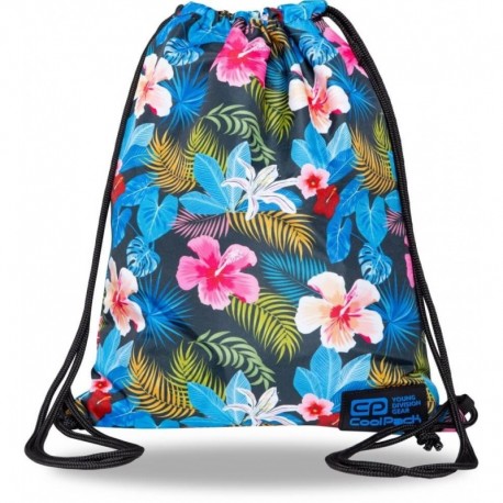 Plecak worek CoolPack CHINA ROSE kolorowe kwiaty SOLO L CP - Cool-pack.pl