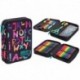 Duży piórnik dla dziecka dwukomorowy CoolPackCP JUMPER XL kolorowe literki 38el. - Cool-pack.pl