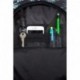 Czarny plecak do szkoły CoolPack dla nastolatki w zielone liście 28L
