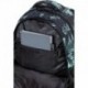 Czarny plecak do szkoły CoolPack dla nastolatki w zielone liście 28L