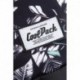 Plecak młodzieżowy do szkoły CoolPack czarno biały w piórka 28L Drafter