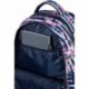 Plecak dla nastolatki do szkoły CoolPack paski i kwiaty Pink Marine 28L