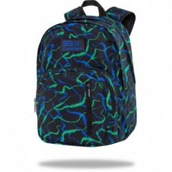 Plecak szkolny w niebiesko zielone wzory CoolPack INFRAGREEN DISCOVERY CP 17”