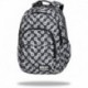 Plecak szkolny czarny CoolPack dla nastolatków szary łańcuchy 24 L