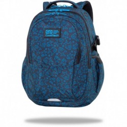 Trzykomorowy plecak szkolny CoolPack PIRANHA niebieski FACTOR CP 17"
