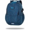 Trzykomorowy plecak szkolny CoolPack PIRANHA niebieski FACTOR CP 17"