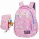 Plecak dla dziewczynki do szkoły z kotem CoolPack różowy 23L