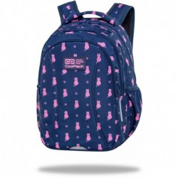 Plecak dla dziewczynki CoolPack granatowy w koty NAVY KITTY JOY S 15”