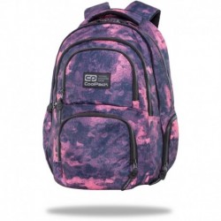 Damski plecak fioletowo-różowy CoolPack FOGGY PINK AERO CP 17” dwukomorowy