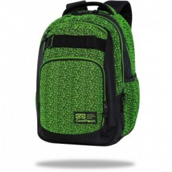 Zielony plecak pleciony młodzieżowy CoolPack GREENna deskorolkę SKATER CP 17”