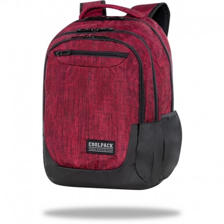 Czerwony plecak CoolPack SNOW RED młodzieżowy SOUL CP 18” - Cool-pack.pl