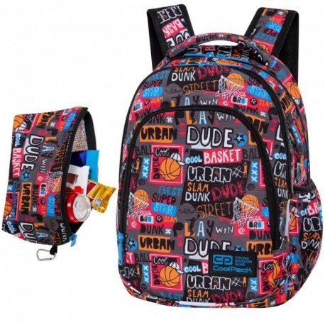Plecak do szkoły dla chłopca komiks CoolPack kolorowy koszykówka 23L