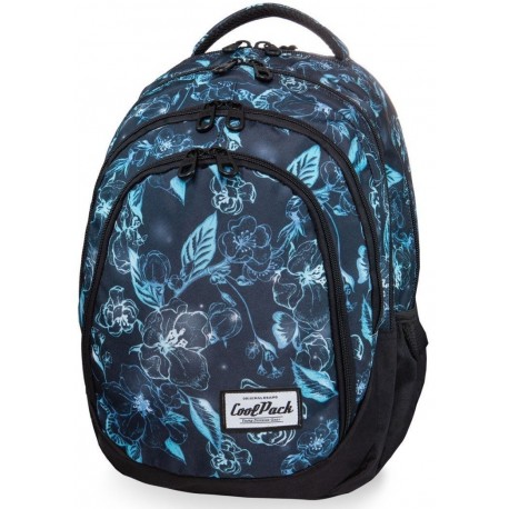 Plecak niebieski w kwiaty CoolPack damski do szkoły Underwater Dream 28L