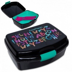 Lunchbox dla dziecka CoolPack ALPHABET literki + tacka sztućce RUMI
