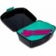 Zestaw lunchbox z tacką CoolPack ALPHABET + sztućce RUMI kolorowy
