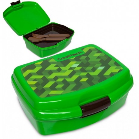 Lunchbox dla dziecka CoolPack CITY JUNGLE bloki gra + tacka sztućce RUMI - Cool-pack.pl