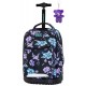 Plecak na kółkach w kwiaty CoolPack VIOLET DREAM czarny SWIFT CP - Cool-pack.pl