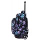 Plecak na kółkach w kwiaty CoolPack VIOLET DREAM czarny SWIFT CP - Cool-pack.pl