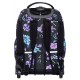 Plecak na kółkach w kwiaty CoolPack VIOLET DREAM czarny SWIFT CP - Cool-pack.pl