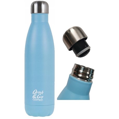 Butelka termiczna termos 500ml CoolPack stal Drink&Go niebieski BPA FREE - Cool-pack.pl