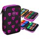 Piórnik z wyposażeniem serca CoolPack CP JUMPER 2 ELECTRA HEARTS 2-komorowy - Cool-pack.pl