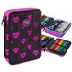 Piórnik Coolpack CP z wyposażeniem JUMPER XL dwukomorowy ELECTRA HEARTS - Cool-pack.pl