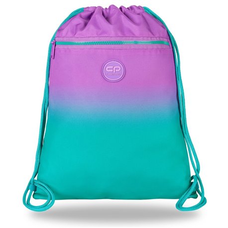Worek na buty OMBRE GRADIENT BLUEBERRY CoolPack CP fioletowo-turkusowy VERT - Cool-pack.pl