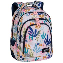 Plecak dla dziewczyny pastelowe liście CoolPack SNORK szkolny DRAFTER CP 17"